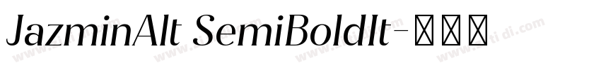 JazminAlt SemiBoldIt字体转换